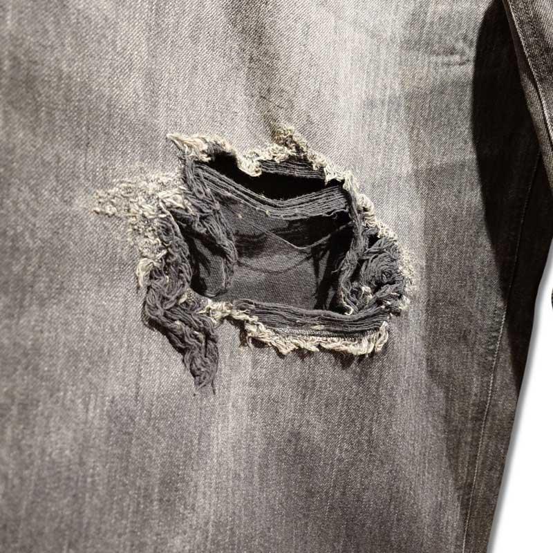 KAMIYA カミヤ G14PT036 Denim Wide Pants ブラック メンズ デニム
