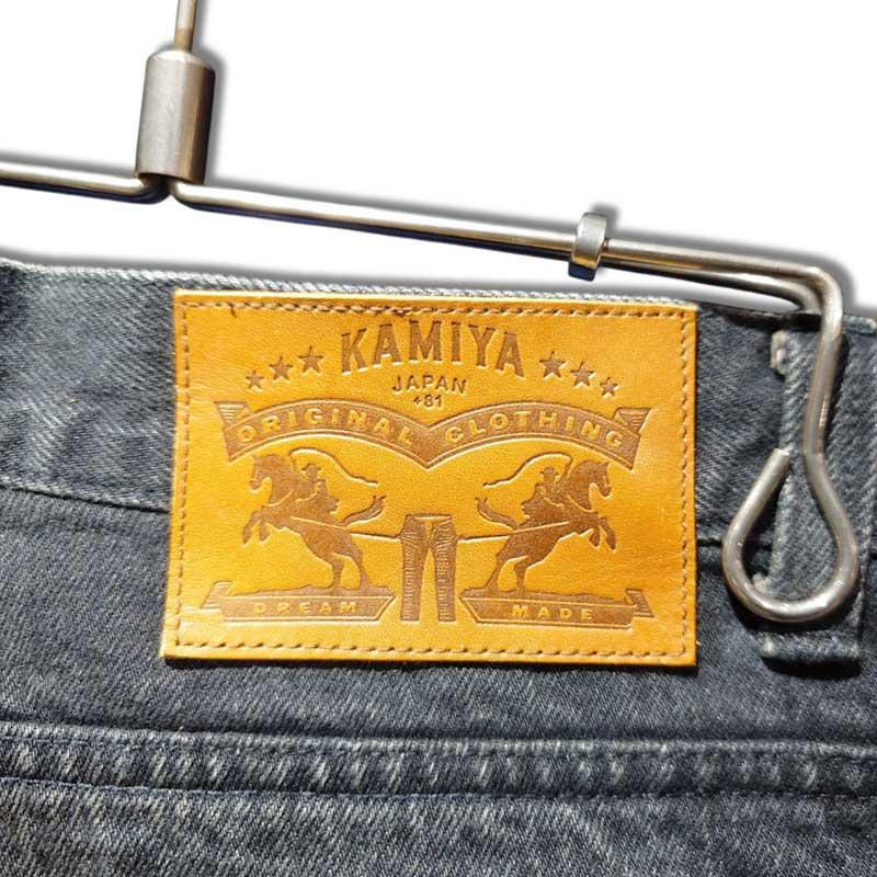 KAMIYA カミヤ G14PT036 Denim Wide Pants ブラック メンズ デニム