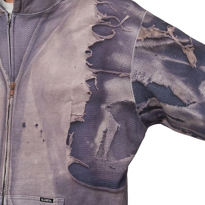 KAMIYA KAMIYA(カミヤ) Trompe L'oeil Print Zip-up Hoodie : UNIQUE