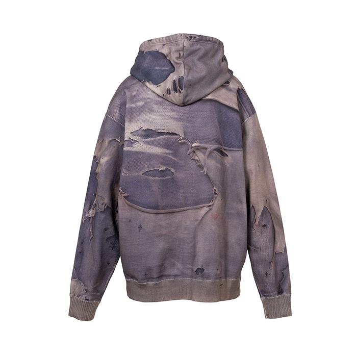 KAMIYA KAMIYA(カミヤ) Trompe L'oeil Print Zip-up Hoodie : UNIQUE