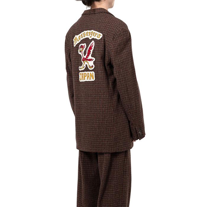 KAMIYA(カミヤ) Tweed Jacket:BROWNの画像