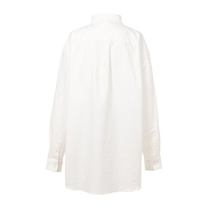 KAMIYA Oversized Oxford Shirt:WHITE : UNIQUE JEAN STORE - 通販