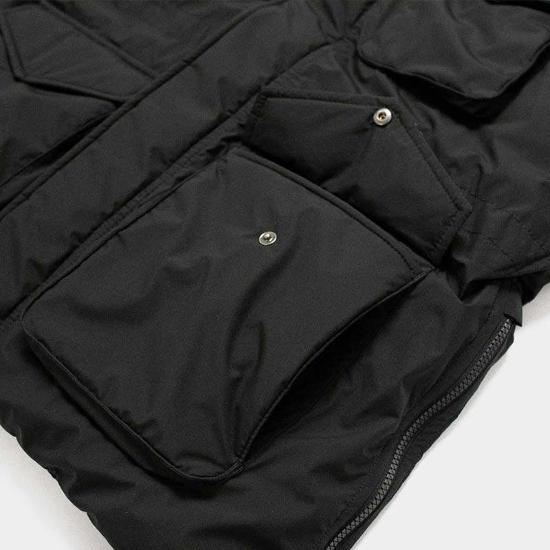 PYRENEX ピレネックス HMW002 BAZUS バズス ブラック メンズ ダウンジャケット ミリタリー フィールドジャケット 2024年秋冬 送料無料の画像