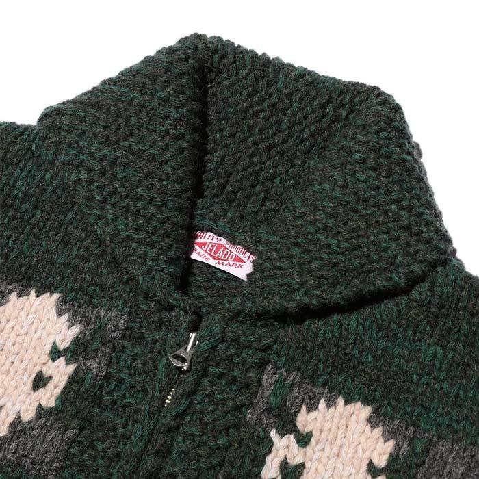 「超メルカリ市」 JELADO ジェラード JP83814 JELADO BASIC COLLECTION Grassbag グラスグリーン メンズ アウター カウチン セーター 2023年秋冬 送料無料 【I9386261309】(34320円)