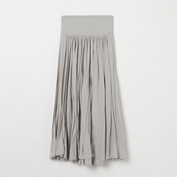 【未使用タグ付】スリードッツ：ジャージーコレットロングスカート jersey colette long skirt｜スリードッツ オフィシャルオンラインショップ