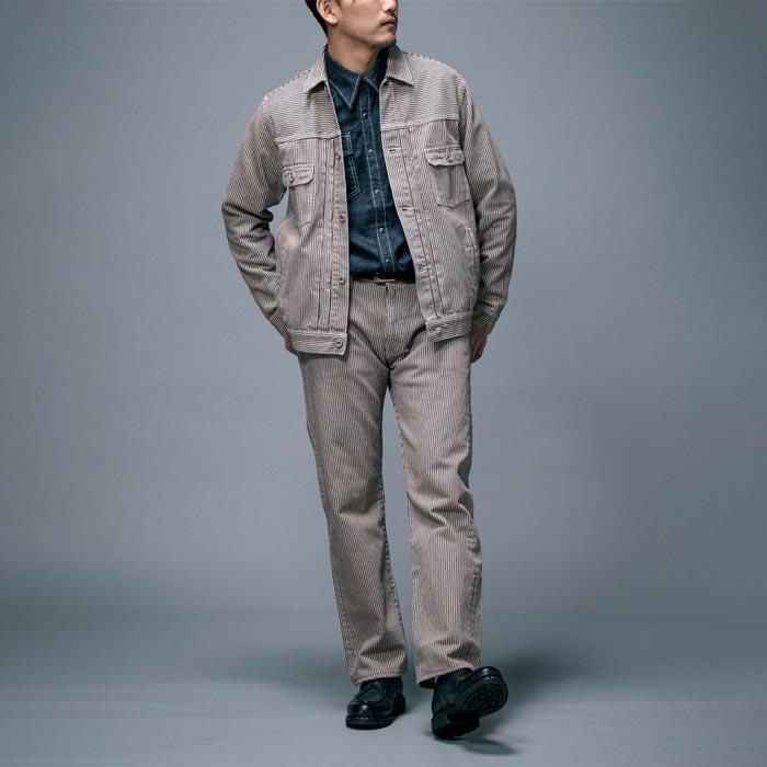 桃太郎ジーンズ MOMOTARO JEANS MPT1020M31 ヒノキ染めヒッコリー 