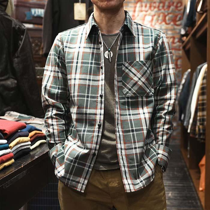 DELUXEWARE デラックスウエア MV-11 TARTAN GRN GREEN.TARTAN メンズ  