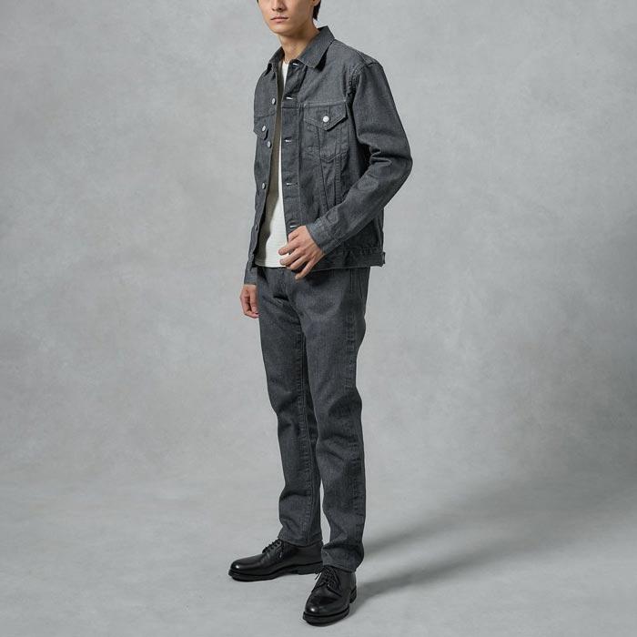 Kae　桃太郎ジーンズ MXJE1100 14oz　グレーデニム 36 桃太郎ジーンズ（MOMOTARO JEANS） MXJE1100 14oz SELVEDGE GRAY DENIM