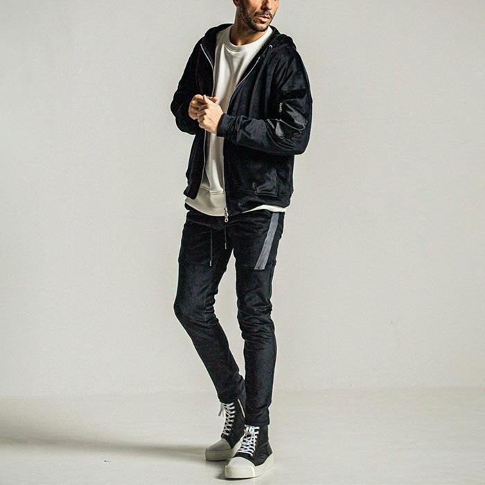 RESOUND CLOTHING / ジップパーカー/2/ポリエステル/CRM/無地/RC34-C-009 RESOUND CLOTHING（リサウンドクロージング） RC34-C-009 handwriting