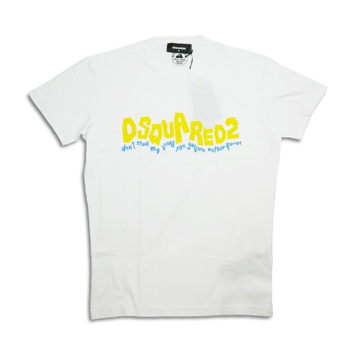DSQUARED2 ディースクエアード S71GD1252 D2 WAVING LOGO COOL T-SHIRT