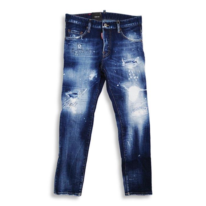 SALE DSQUARED2 ディースクエアード S71LB1014 DARK LONDON CALLING WASH SKATER JEANS  メンズ ジーンズ デニム 正規品 送料無料 返品交換不可 : s71lb1014 : UNIQUE JEAN STORE - 通販 -