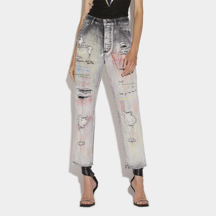 ほぼ未使用 DSQUARED2 ディースクエアード S72LB0507 Squat Wash Boston Jeans ブラック レディース ストレッチデニム 正規品 2022春夏 送料無料 【1669670510】(61050円)