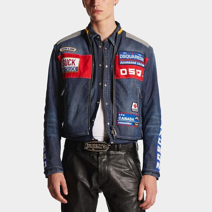 DSQUARED2 ディースクエアード S74AM1467 Zipped Denim Jacket  