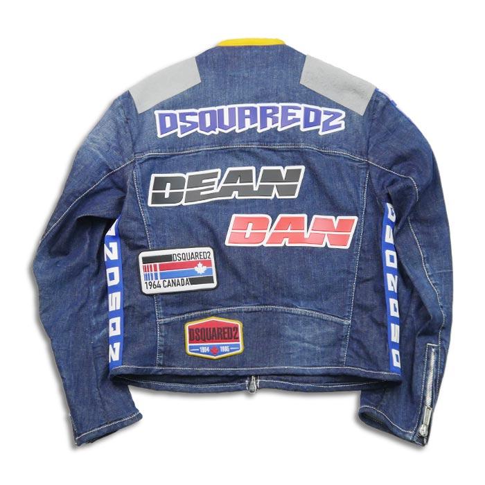 DSQUARED2 ディースクエアード S74AM1467 Zipped Denim Jacket ブルー 