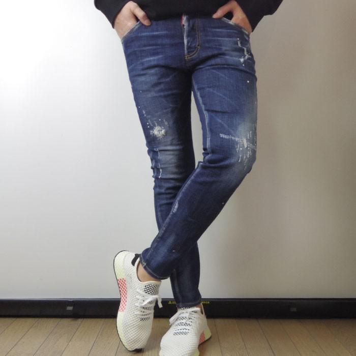 30％OFF SKINNY JEAN スキニージーン デニムパンツ スリム スキニー ストレッチ DSQUARED2 ディースクエアード メンズ  S74LB0415 ※返品交換不可 : s74lb0415 : UNIQUE JEAN STORE - 通販 - Yahoo!ショッピング