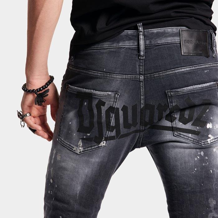 DSQUARED2 ディースクエアード S74LB1296 BLACK WASH SKATER DSQUARED2 ディースクエアード S74LB1296 BLACK WASH SKATER