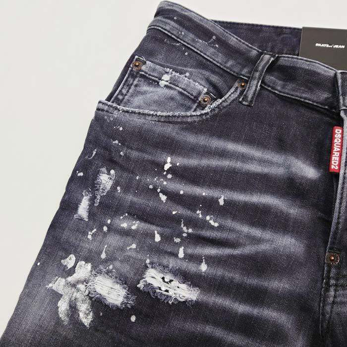 DSQUARED2 ディースクエアード S74LB1296 BLACK WASH SKATER DSQUARED2 ディースクエアード S74LB1296 BLACK WASH SKATER