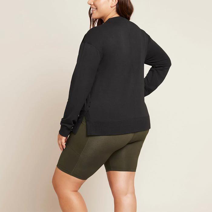 Boody ブーディー WPBL ウィークエンド クルーネック プルオーバー ブラック レディース 長袖 カットソー トレーナー | BOODY | 03