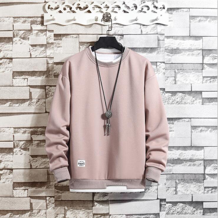 トレーナー レイヤード風Tシャツ 重ね着風 メンズ トップス 切り替え