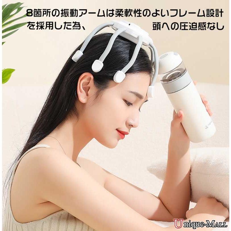 ヘッドマッサージ器 頭皮マッサージ 電動頭皮ケア タコ足 3D振動 ヘッドマッサージ器 頭皮マッサージ 電動頭皮ケア タコ足 3D振動