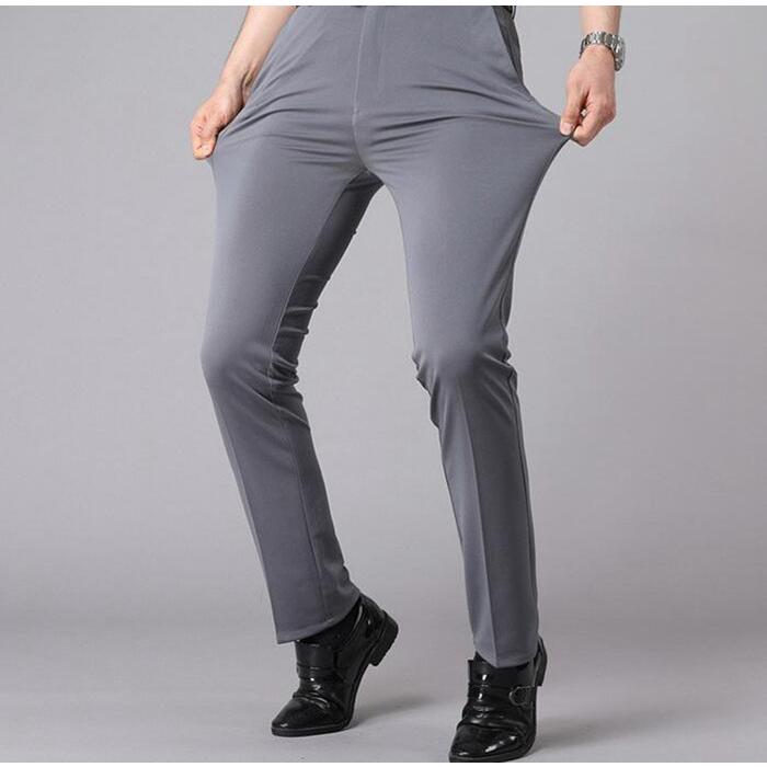 ビジネスパンツ スラックス メンズ クールビズ スリムパンツ