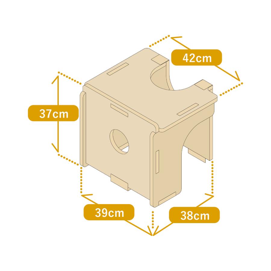 【セット商品】キャットタワー専用 交換棚板(ブラウン)+ボックス(ブラウン)【ねこゴロン オプション品】送料無料 おしゃれ 多頭飼い 日本製