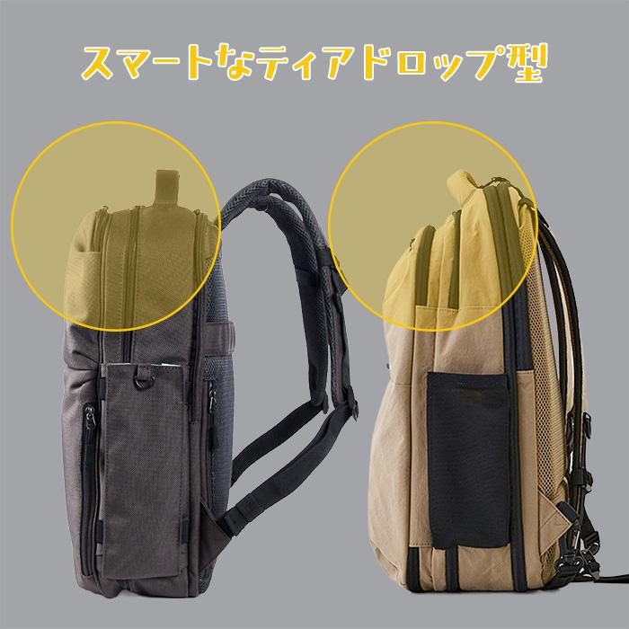 KABAG journey トラベルリュック 180度開閉 2階建て収納 機内持ち込み