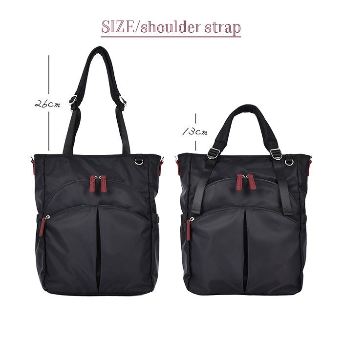 4way Bag／コーデュラブラック 軽量 ZAZA リュック レディース 4way A4対応 撥水 ナイロン 60代 70代
