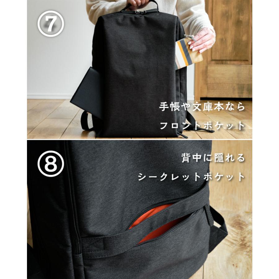 KABAG box2 左利き用 リュックサック 通勤 通学 時短リュック デイ