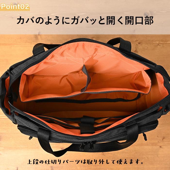 KABAG address トートバッグ メンズ レディース 大きめ ファスナー付き