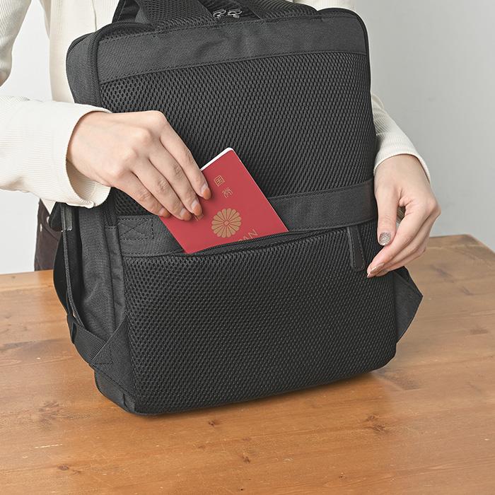 KABAG box 時短リュック 観音開き 自立型 11L A4収納 撥水 多機能