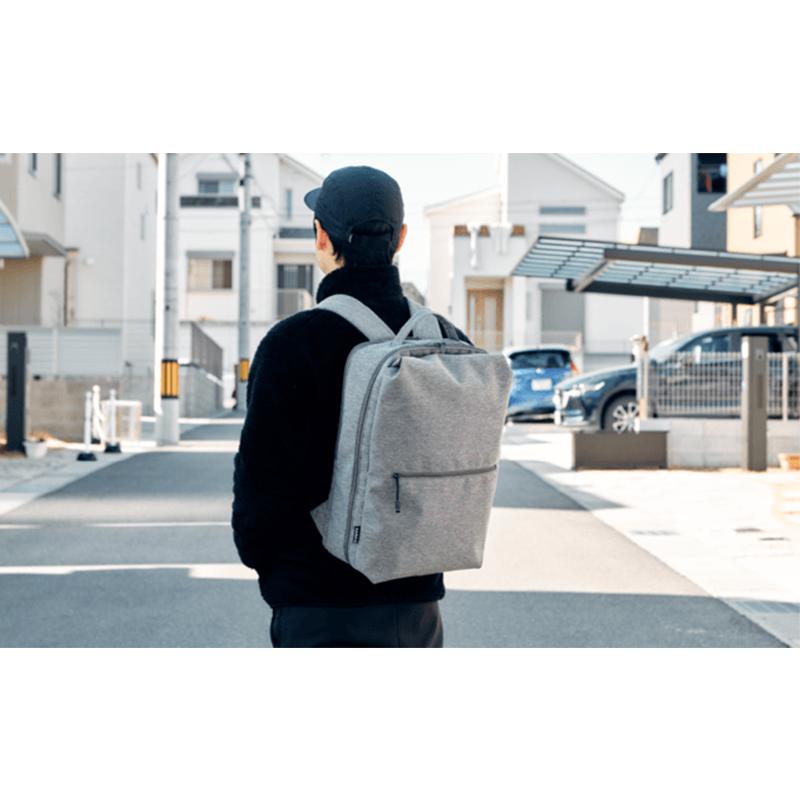【新品同様】 KABAG BOX カバッグ ボックス リュック ダークグレー KABAG.box ボックス 時短リュック 通勤 通学 旅行 便利グッズ