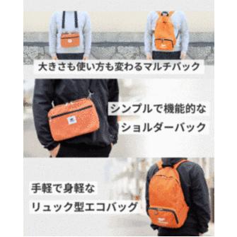 KABAG.ザック KABAG.sack サコッシュバッグ ミニポーチ リュックサック 2way エコバッグ バック　EL8366｜uniqute｜02