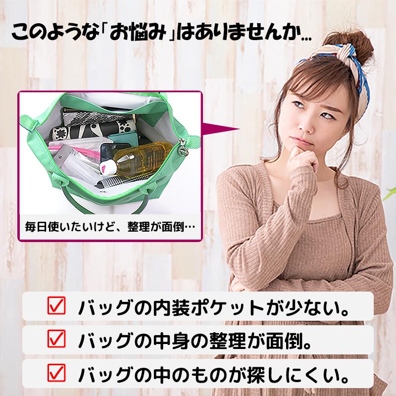 ロンシャンバッグに使いやすいバッグインバッグ BAG in ポーチ 軽量