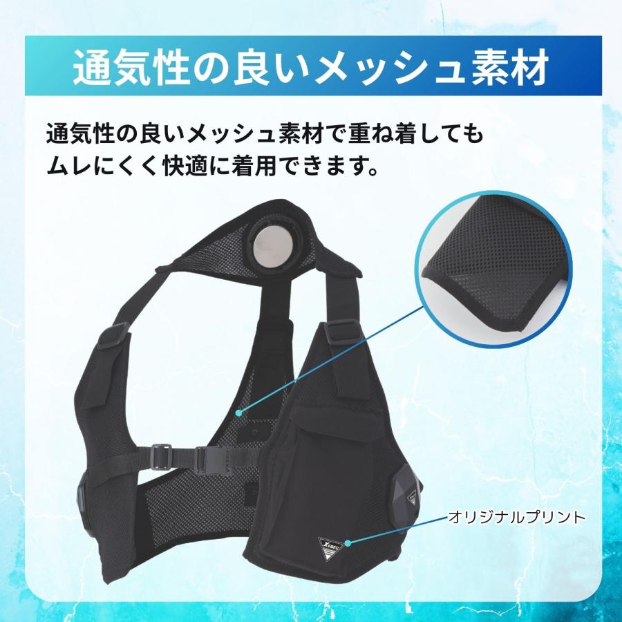 ジーベック　冷却ベスト　M バッテリー付属　新品未使用 ジーベック（XEBEC） ペルチェベストセット バッテリーなし 33016