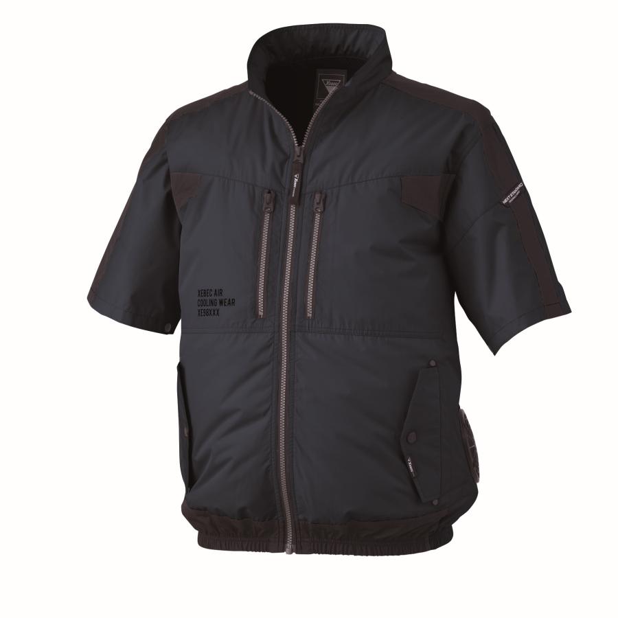 ジーベックXEBEC 半袖空調服フルセット25v 3L 新品未使用 サイドファン ジーベック（XEBEC） 空調服(R) 半袖ブルゾン XE98033 猛暑対策 男女