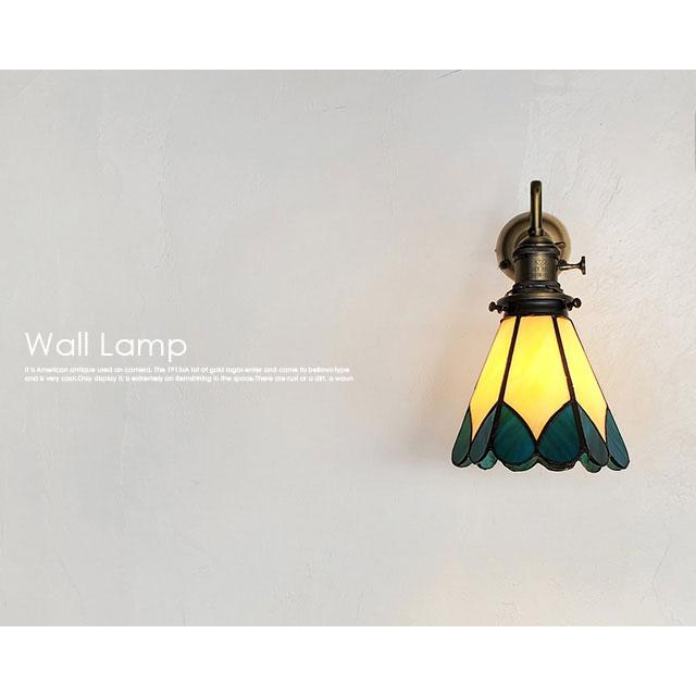 壁掛け ランプ SS22 ステンドグラス BL ブラケット ライト 送料無料