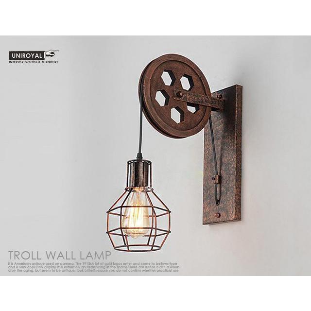 工業系 壁掛け トロリー ランプ ブラケット ライト 照明 北欧 洗面  