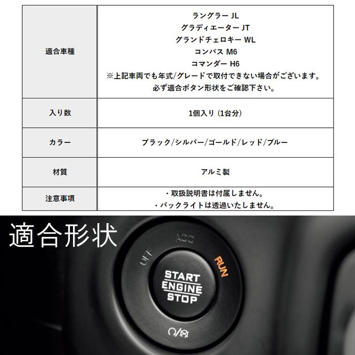 Jeep（ジープ） エンジン スタートボタン カバー ラングラー JL