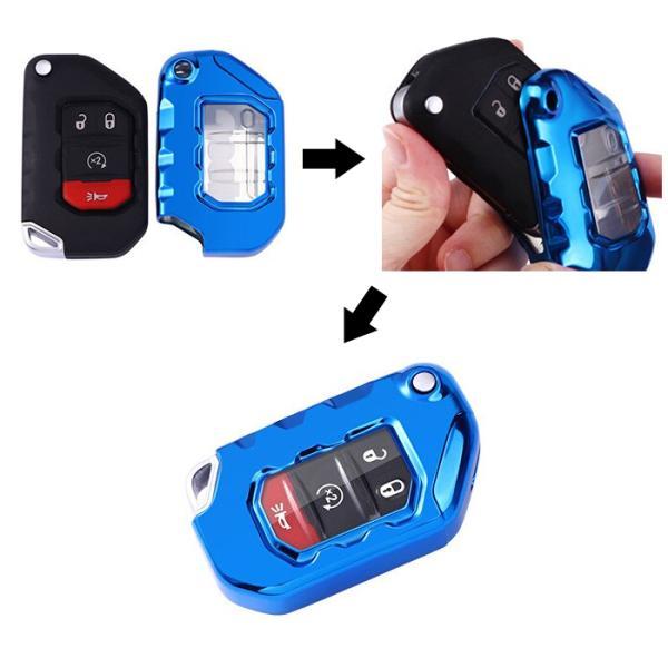 Jeep（ジープ） ラングラー JL スマートキーケース TPU製 キーカバー
