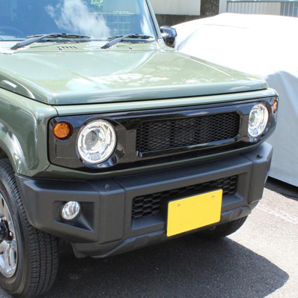 ジムニー スズキ ジムニーシエラ フロントグリル JB64W JB74W ブラック