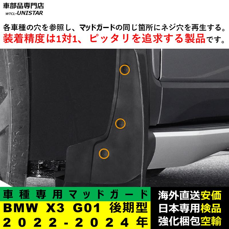 BMW 【互換品】BMW X3 G01 後期型 2022ー2024年 マッドガード 泥除け