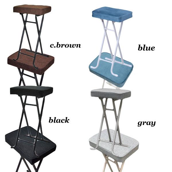 折りたたみ椅子 カウンターチェア 高さ63.5cm コンパクト 軽量