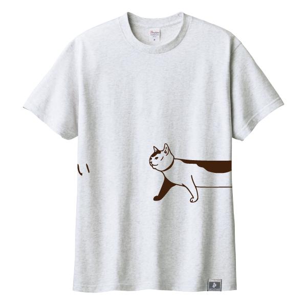 おもしろ 猫 Tシャツ ねこ ネコ メンズ レディース 半袖 胴長