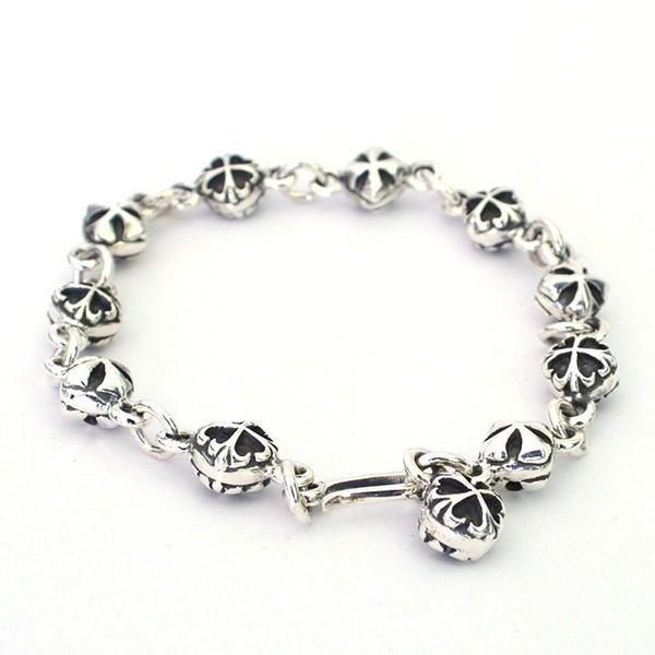 驚きの値段で Leather 革好きの代から40代に大人気のレザーブランドcraze シルバー925 プレゼント 誕生日 ギフト Cr クロスボールビーズシルバーブレスレット メンズアクセサリー Www Francescocosta Net