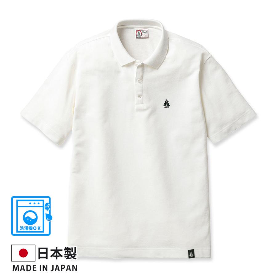 Woods（ウッズ） 公式 カノコ半袖ポロシャツ メンズ 日本製