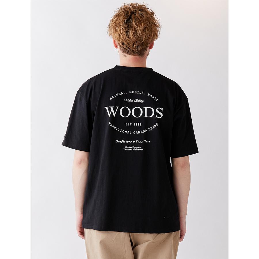 WOODS CANADA 公式 Tシャツ 転写プリント メンズ レディース アウトドア SALE 2C712210ユナイテッドジャパン