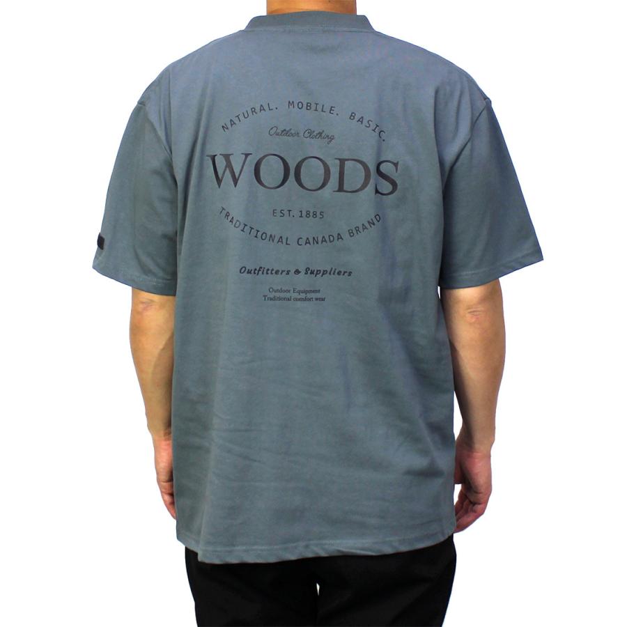 Woods（ウッズ） WOODS CANADA 公式 Tシャツ 転写プリント メンズ