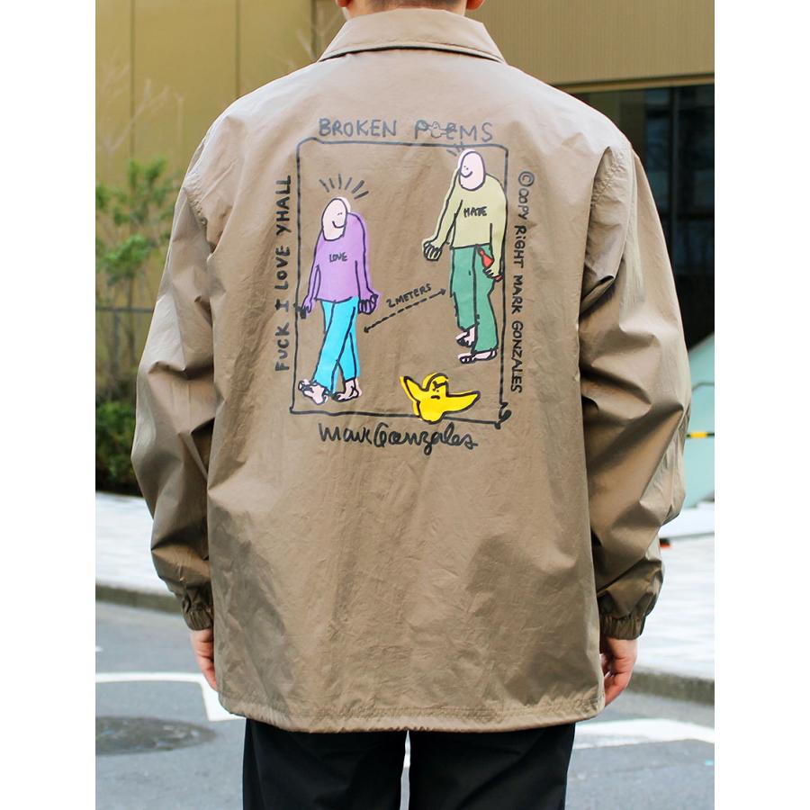 アウトレット送料無料 Mark Gonzales マークゴンザレス コーチジャケット メンズ レディース ソーシャルディスタンス 在庫あり 即納 Kwsrbd Com