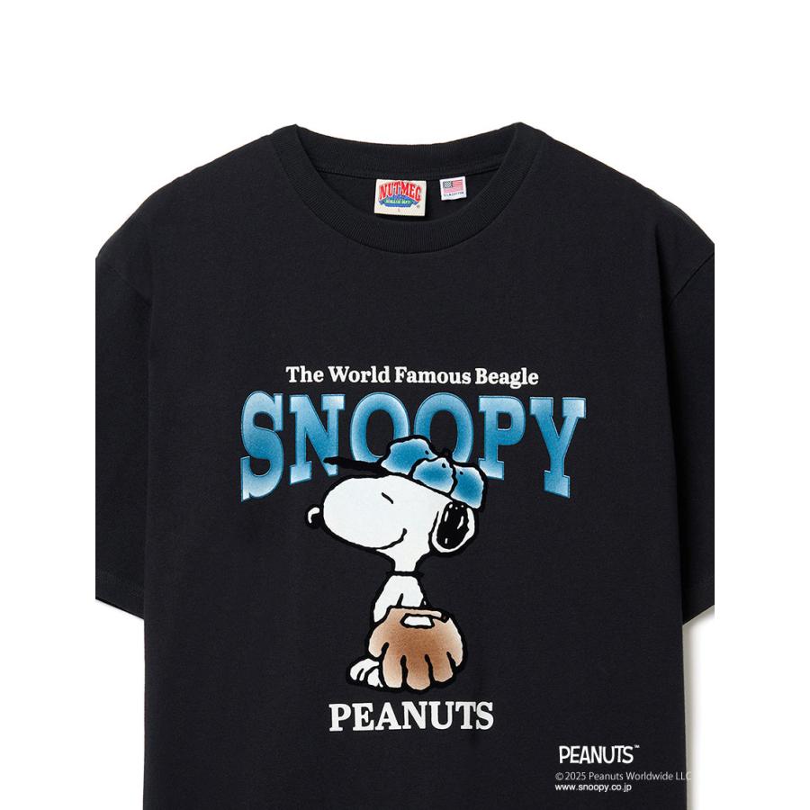 NUTMEG ナツメグ PEANUTS BASEBALL Tシャツ スヌーピー SNOOPY 野球 